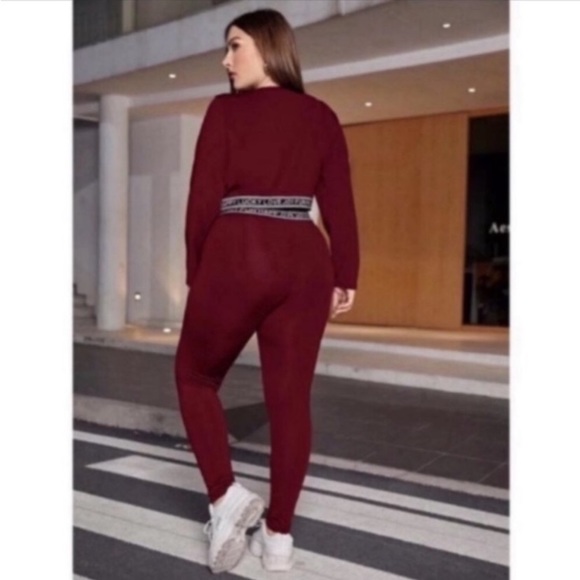 Legging & Crop Top Matching Pant Set - Picture 2 of 6